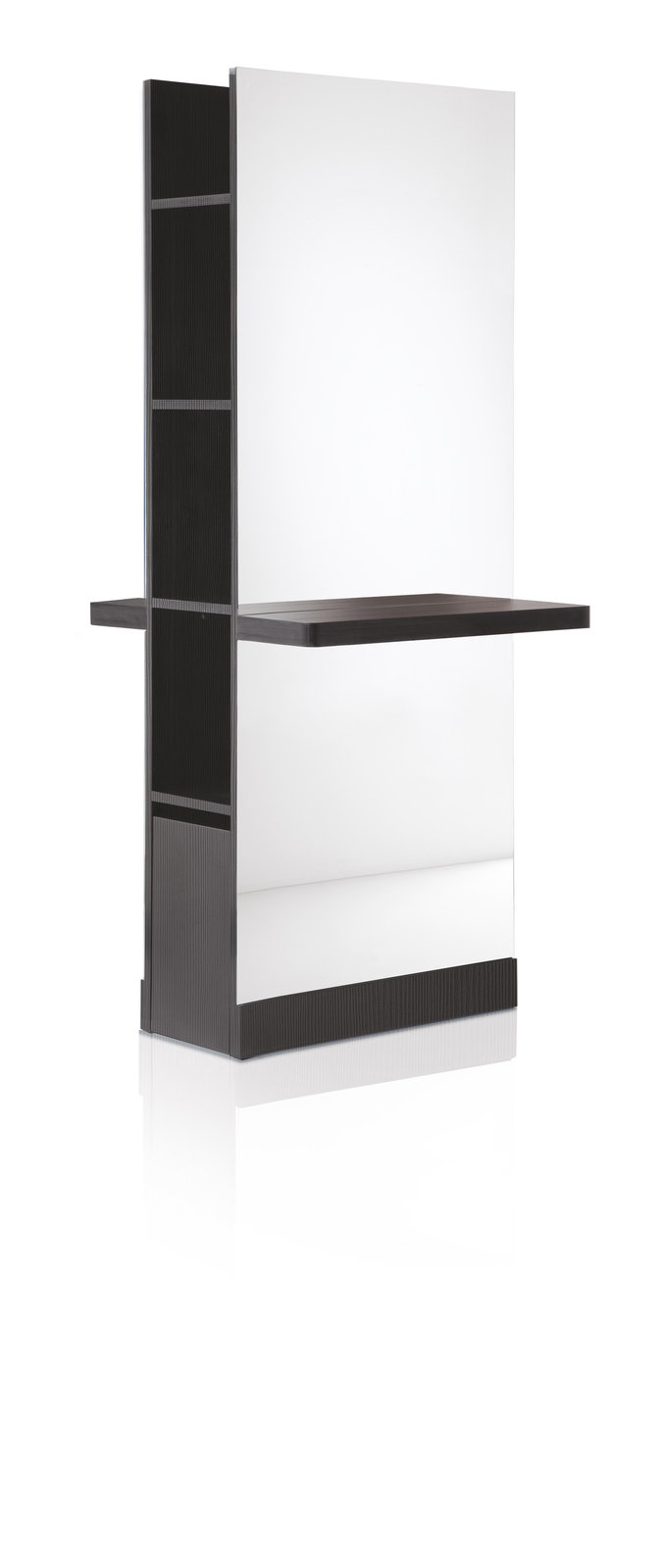 LUCE DUO
Specchiera bifacciale con mensole