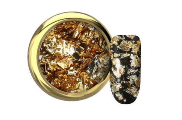 Effects GOLDEN FEVER - ALUFLAKES -nail powder 1g