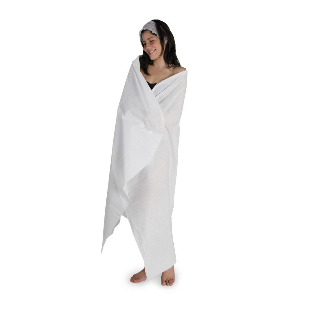 Telo doccia carta secco goffrata doppia S piegato in 4 - conf. 20 pz
80X130cm