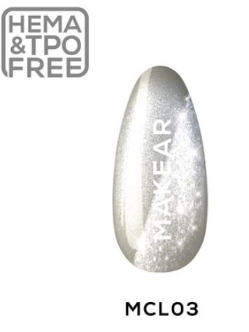 MCL03 Silver Purr - UV Gel Polish Makear - 8 ml