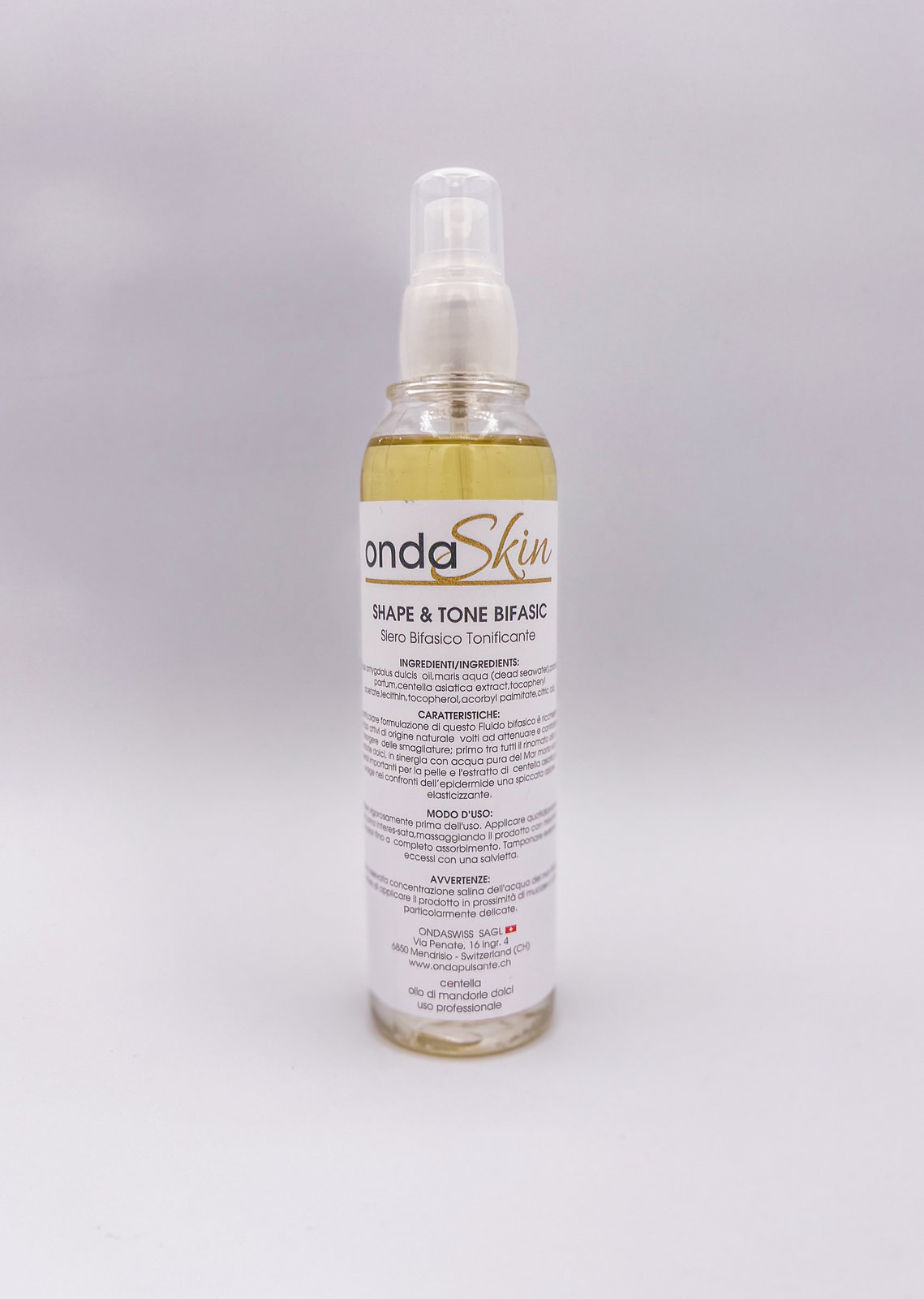 SHAPE & TONE BIFASIC SERUM  -Fluido Bifasico Tonificante Professional 200ml