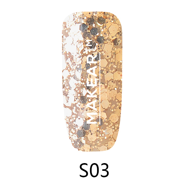 Gel Polish GLITTER S03-8ml